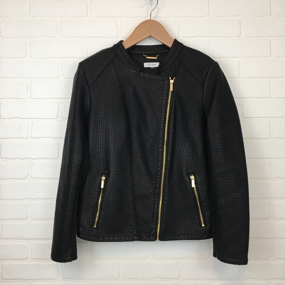 Calvin Klein Jackets & Blazers - Calvin Klein Black Pleather Jacket